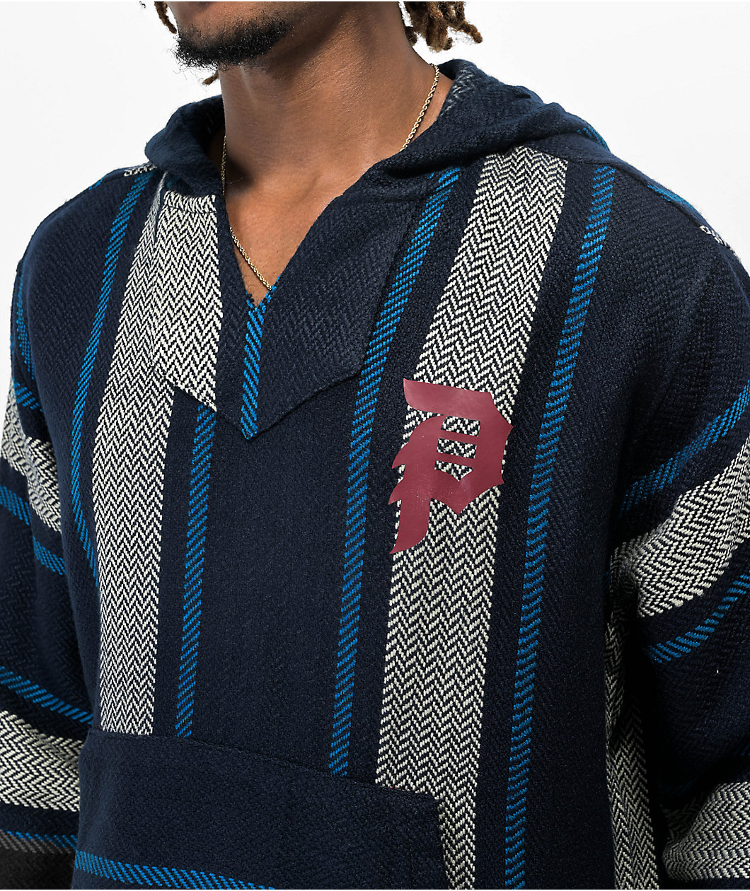 Primitive Dirty P Blue Baja Hoodie