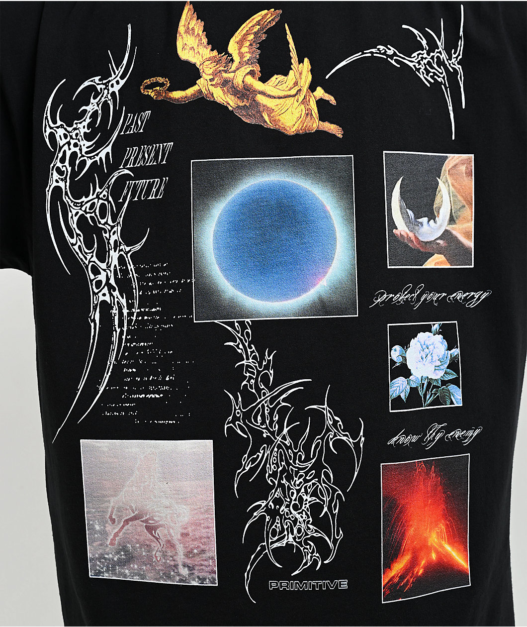Primitive Energy Black Wash Heavyweight T-Shirt