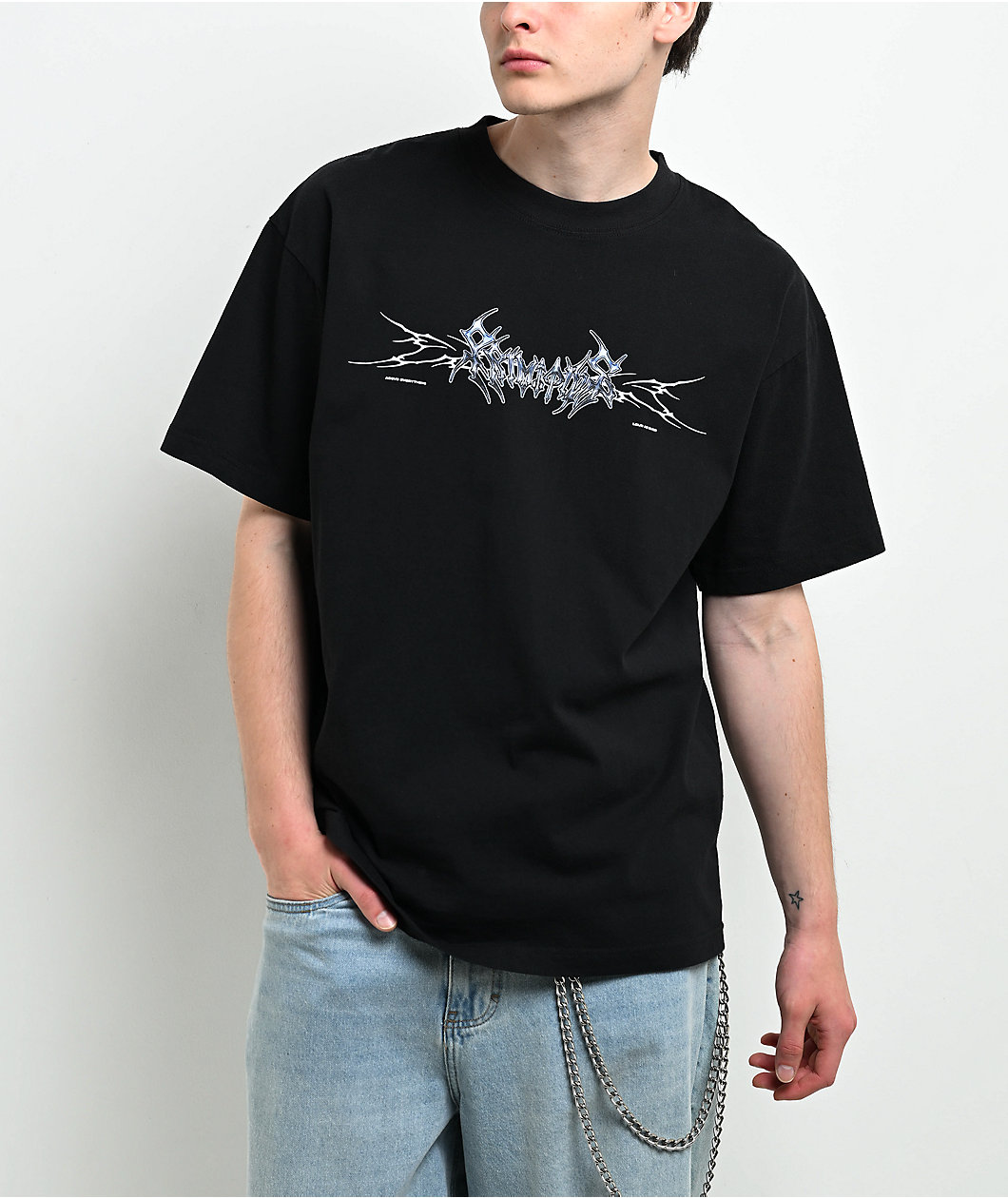 Primitive Energy Black Wash Heavyweight T-Shirt