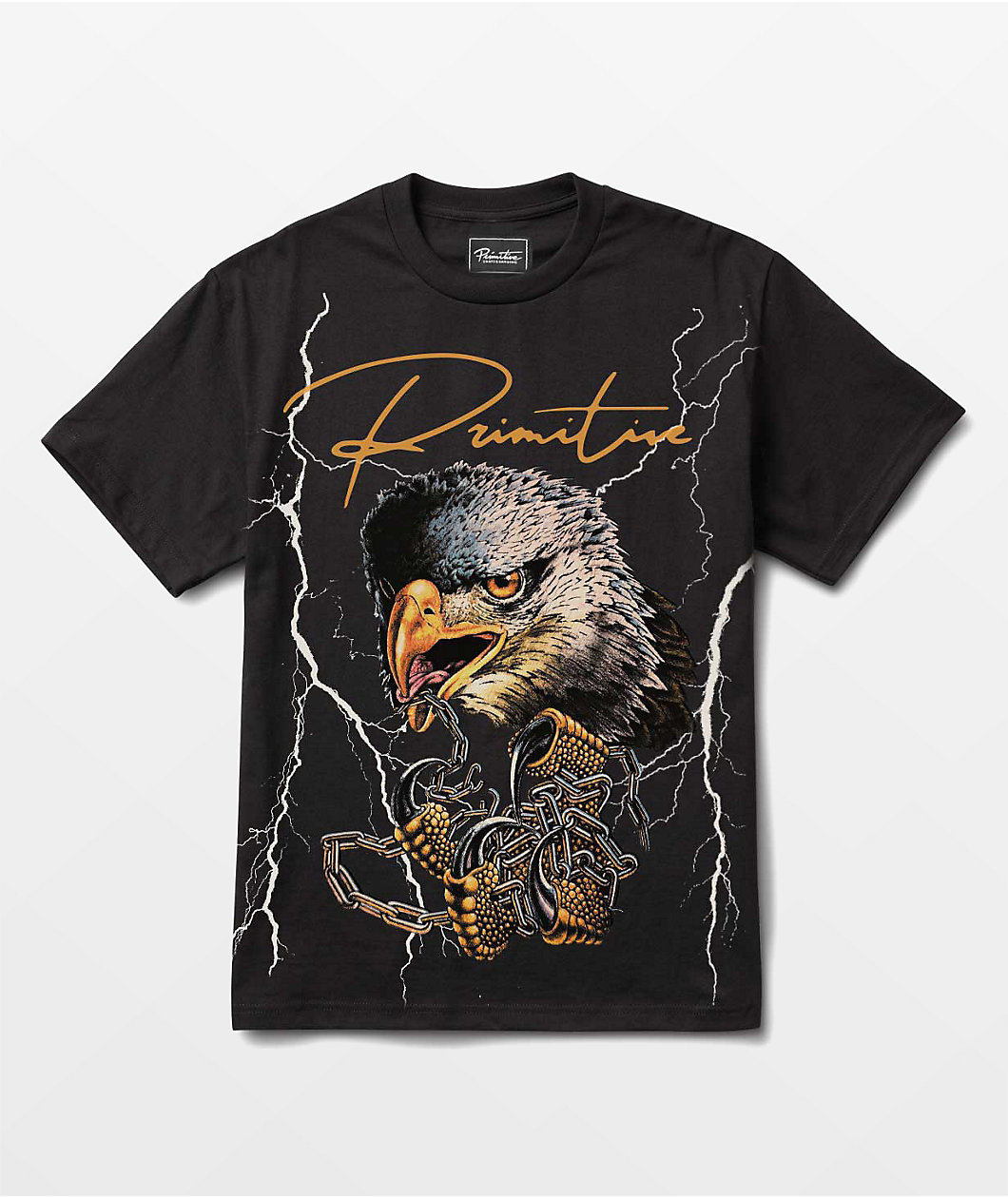 Primitive Freedom Heavy Weight Black T-Shirt