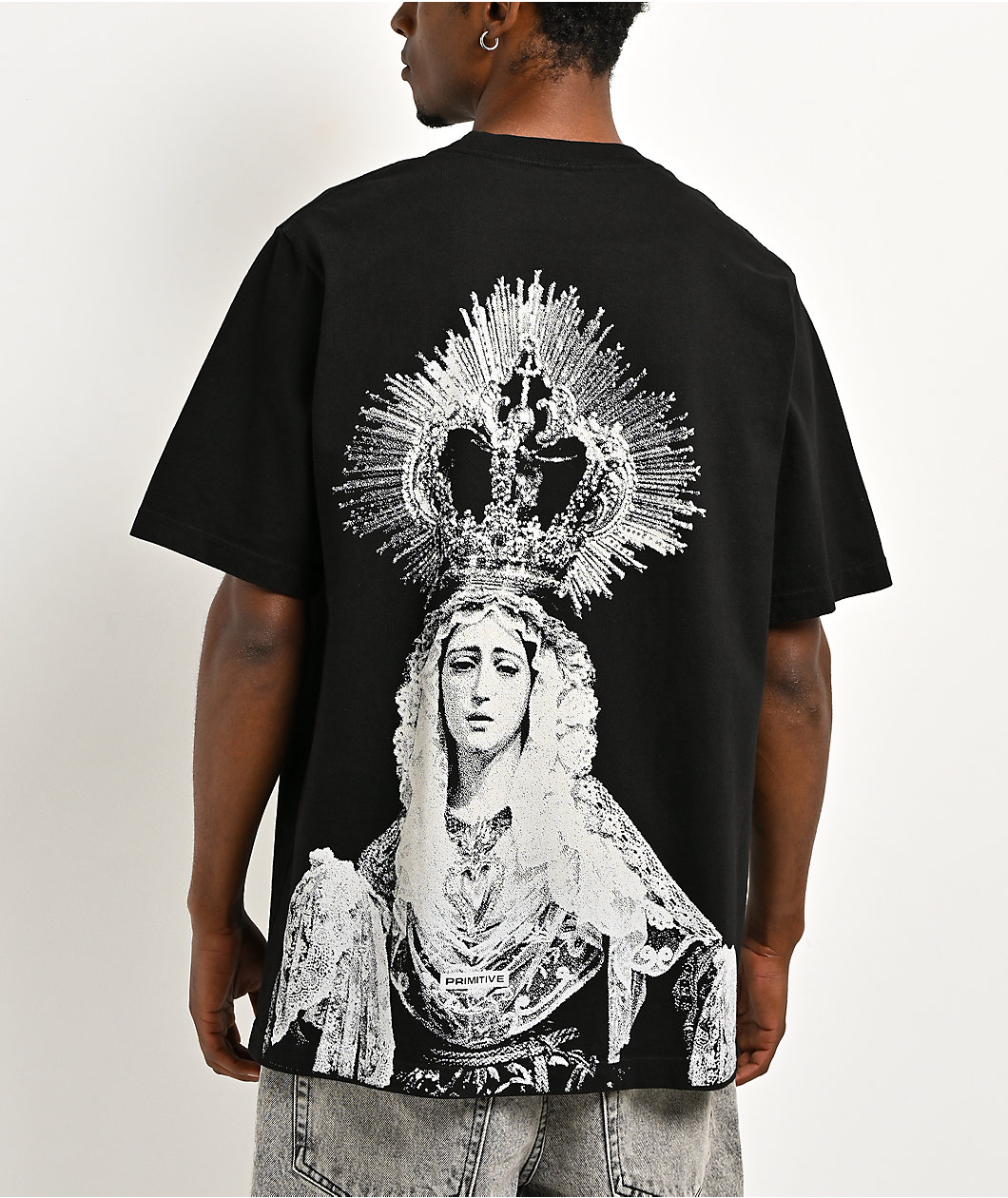 Primitive Grace Rhinestone Black T-Shirt