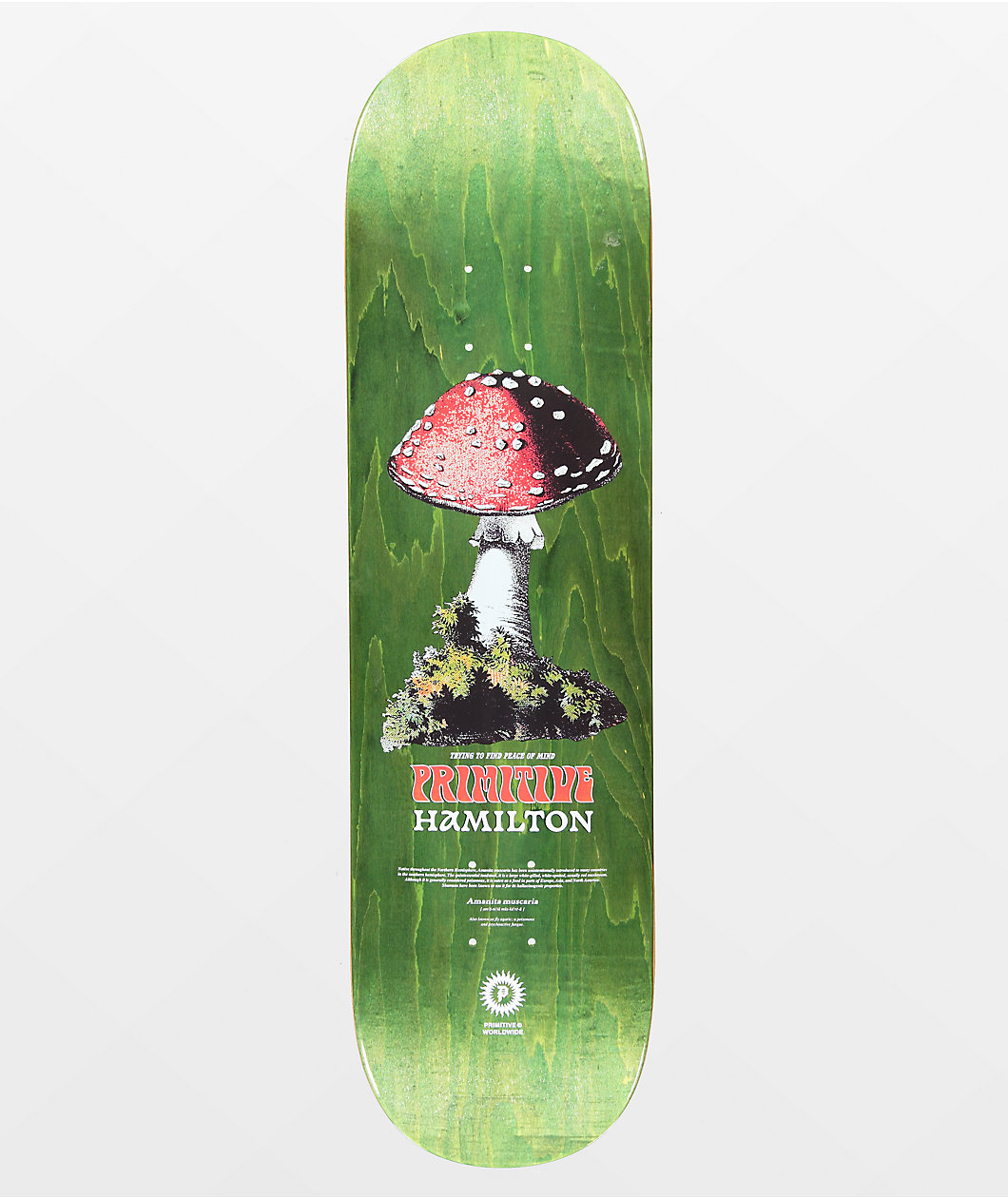 Primitive Hamilton Red Cap 8.38" Skateboard Deck