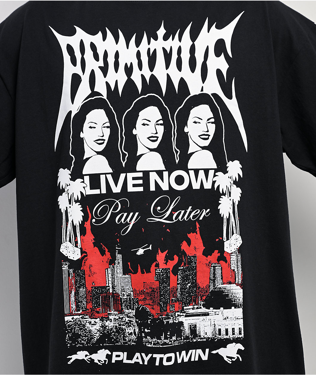 Primitive High Risk Black Heavyweight T-Shirt