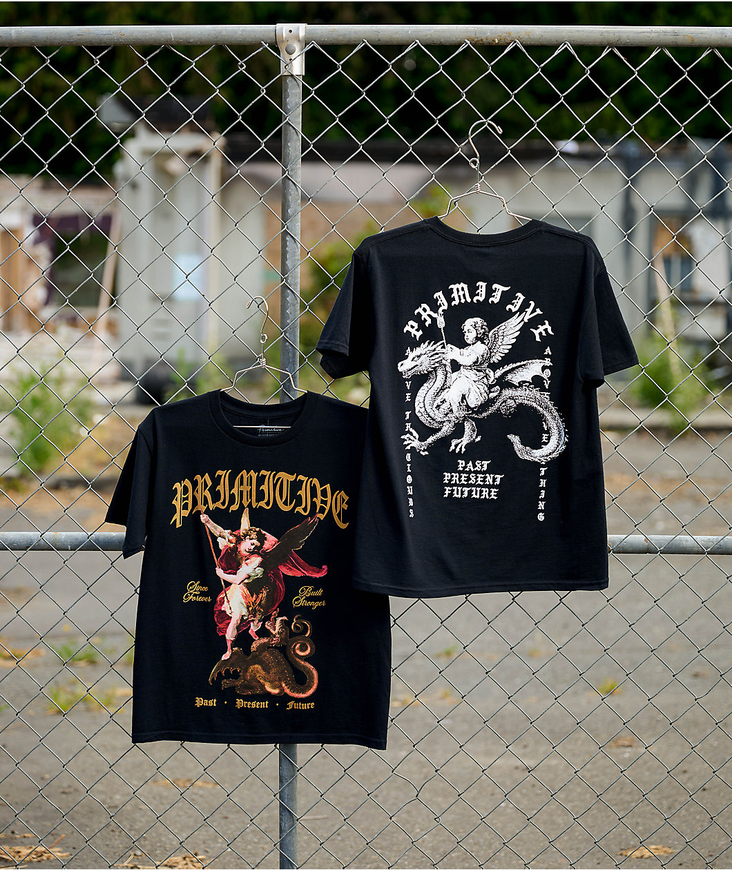 Primitive Kids Defend Black T-Shirt