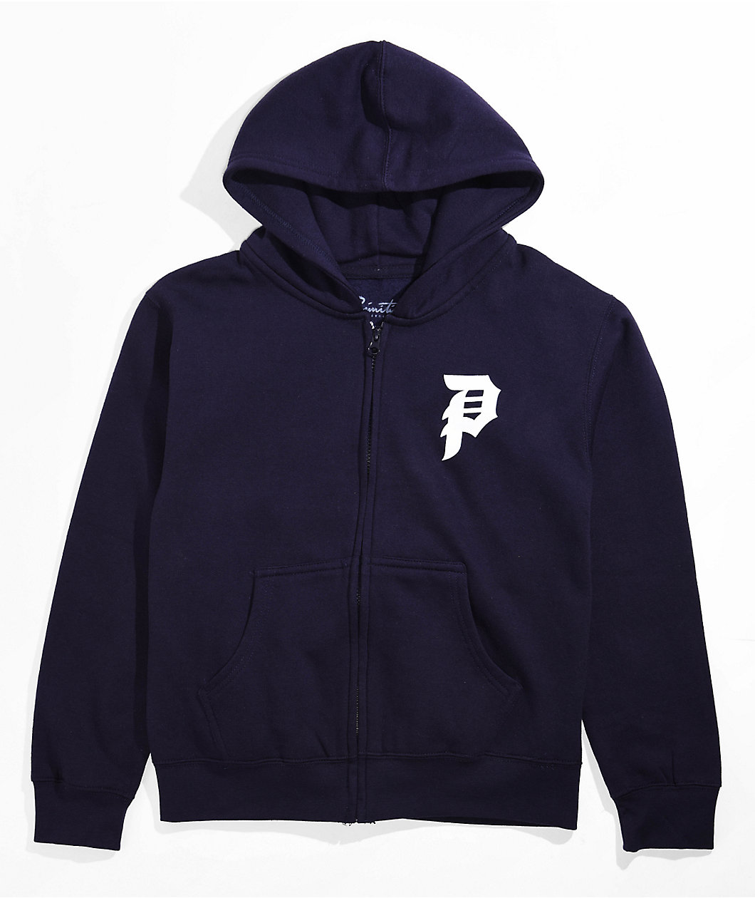 Primitive Kids Dirty P Navy Blue Zip Hoodie