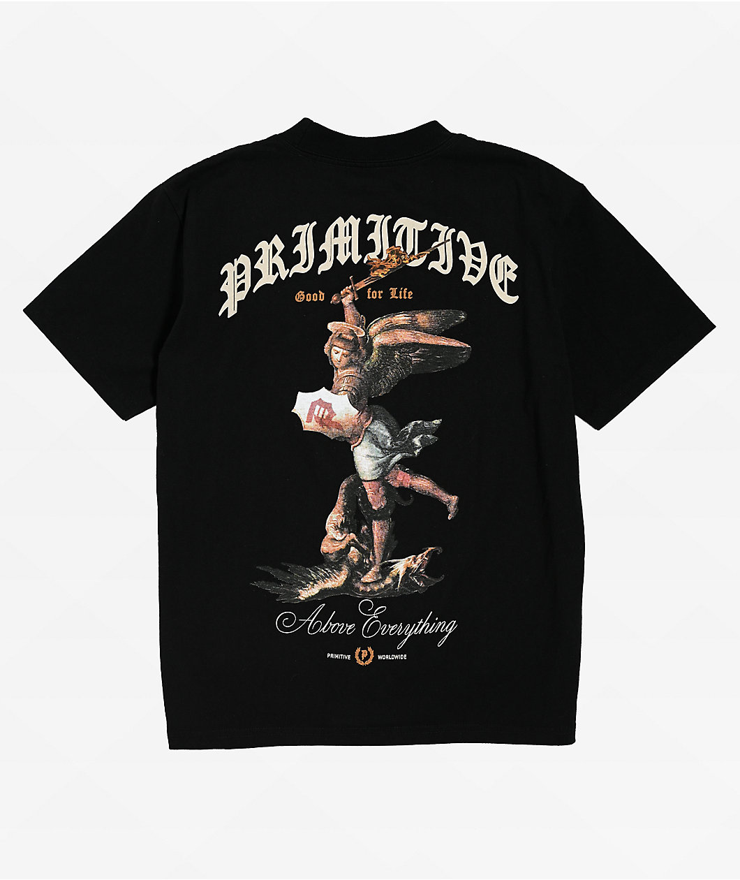 Primitive Kids Protector Black Heavyweight T-Shirt