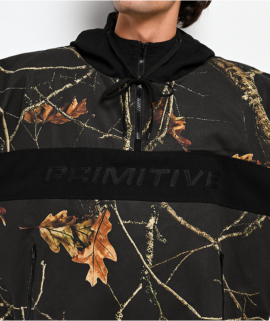 Primitive Night Owl Black Camo Anorak Jacket