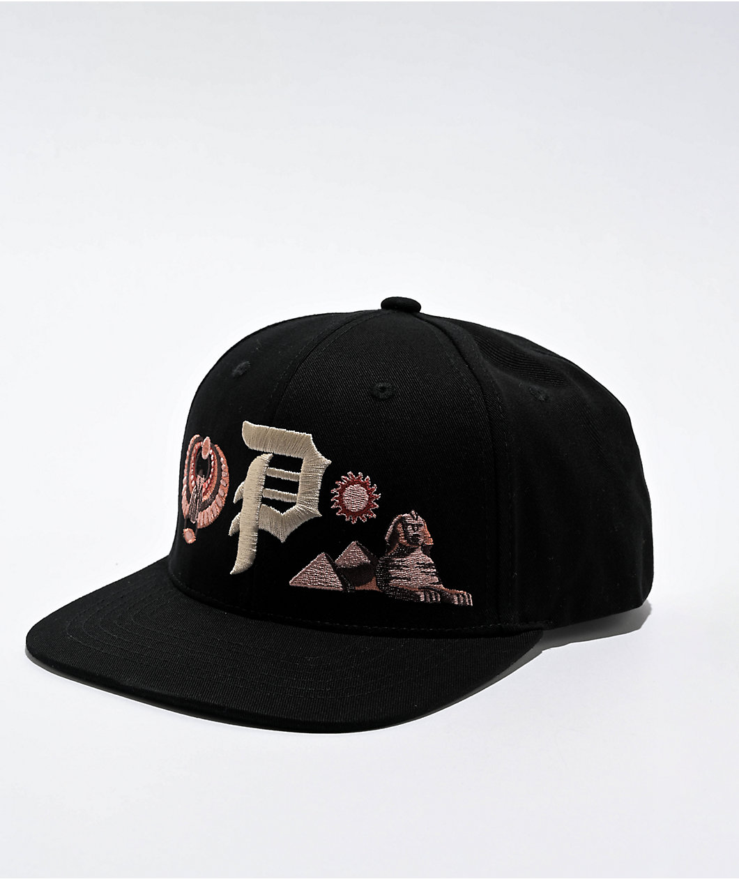 Primitive Passage Black Snapback Hat