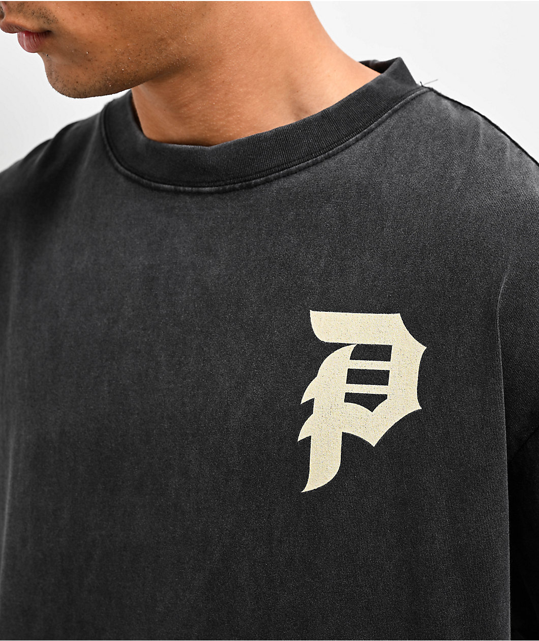 Primitive Protector Black Wash Heavyweight T-Shirt