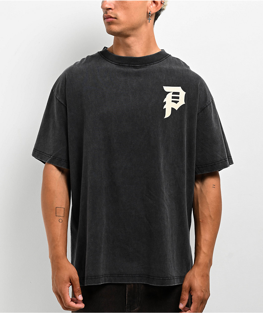 Primitive Protector Black Wash Heavyweight T-Shirt