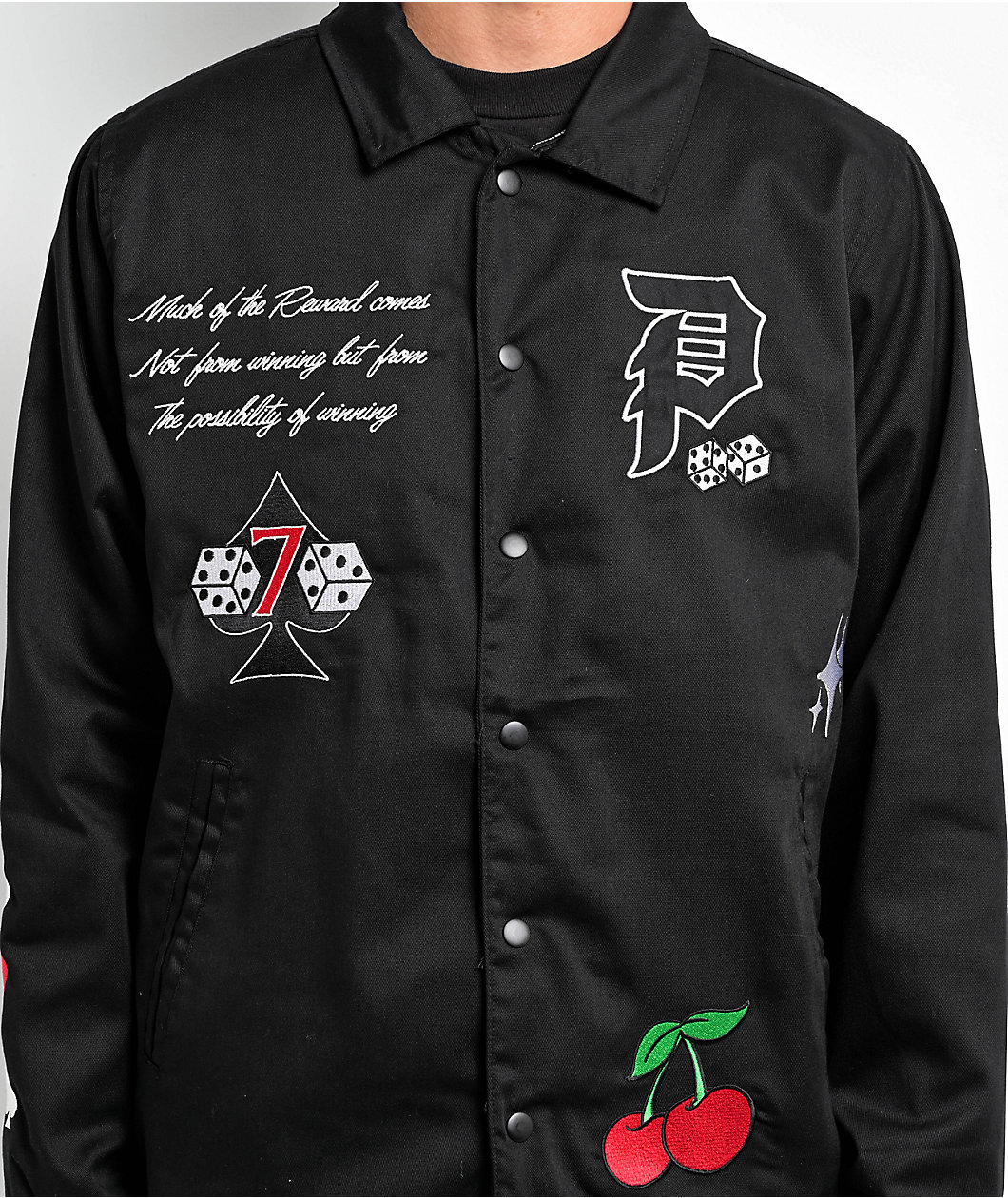 Primitive Royal Black Coaches Jacket