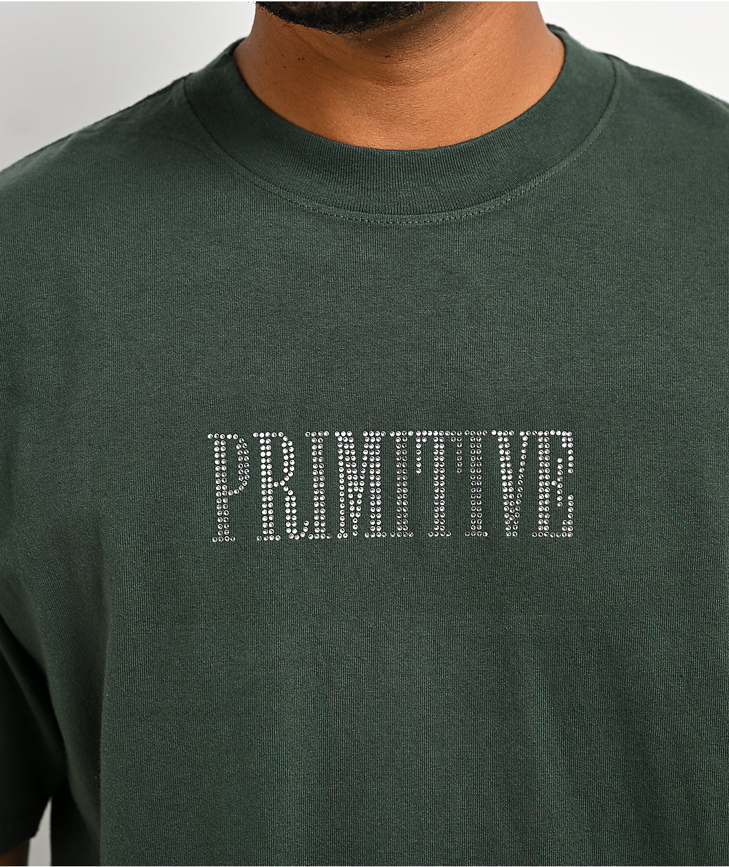 Primitive Shakers Rhinestone Green Heavyweight T-Shirt