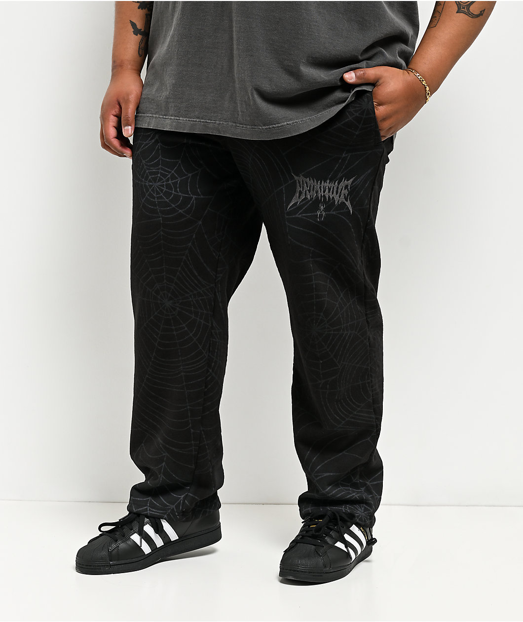 Primitive Spin Black Fleece Sweatpants