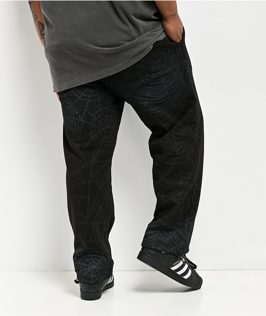 Primitive Spin Black Fleece Sweatpants