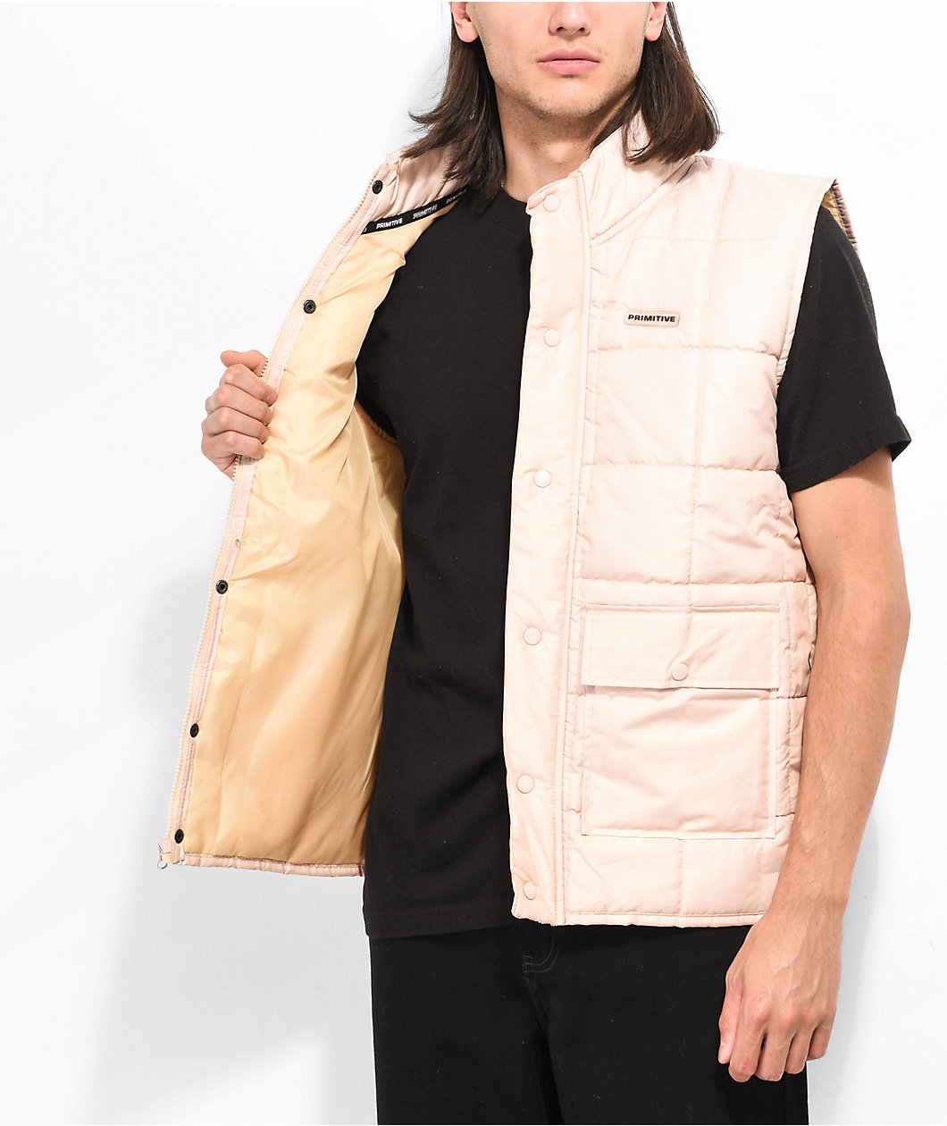 Primitive Taylor Beige Puffer Vest