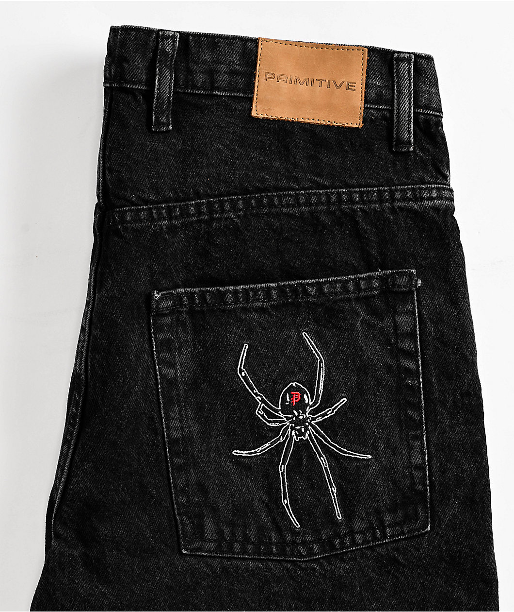 Primitive Temptation Black Wash Denim Shorts