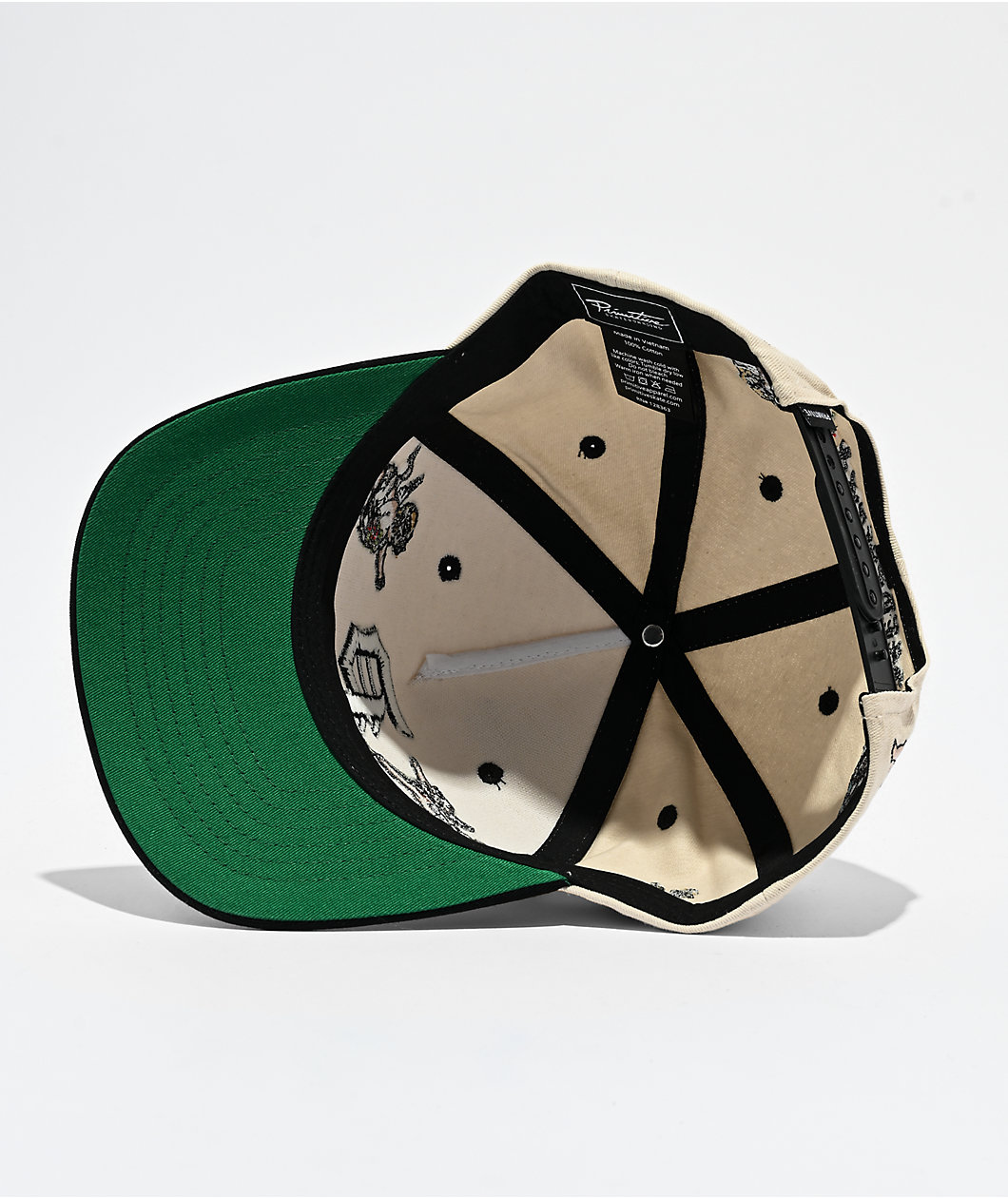 Primitive Triumph A Frame Cream & Black Snapback Hat