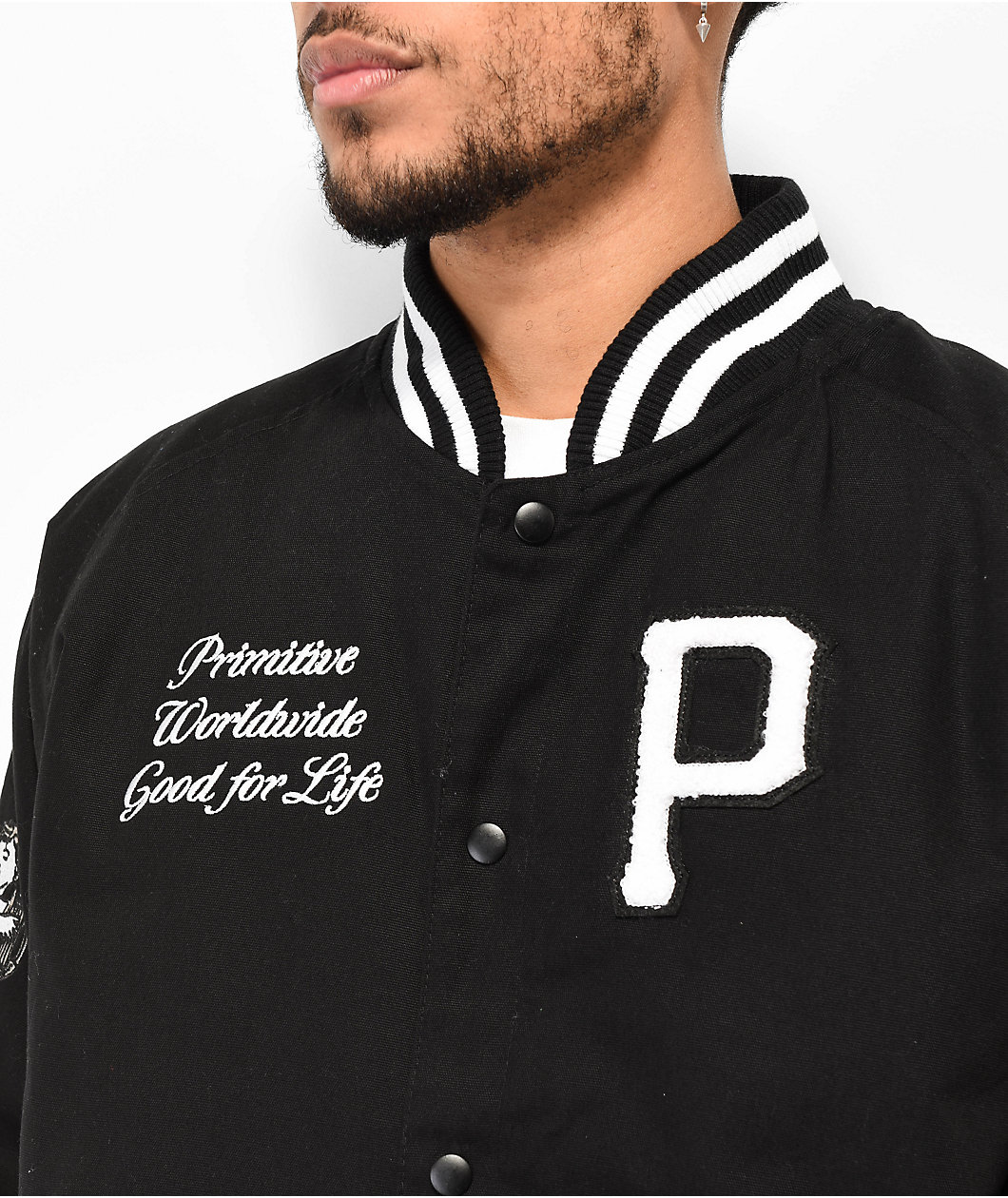 Primitive Union Black Varsity Jacket