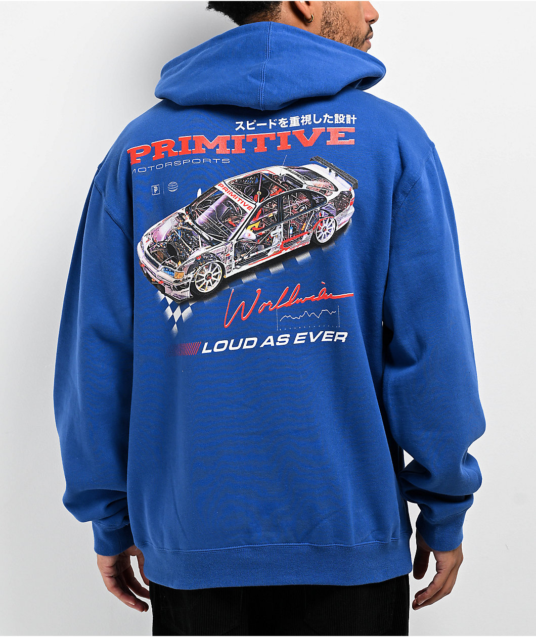 Primitive Velocity Blue Hoodie