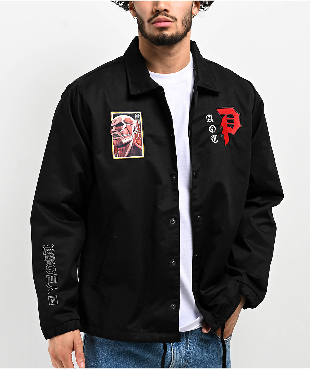 Primitive x Attack On Titan Black Jacket