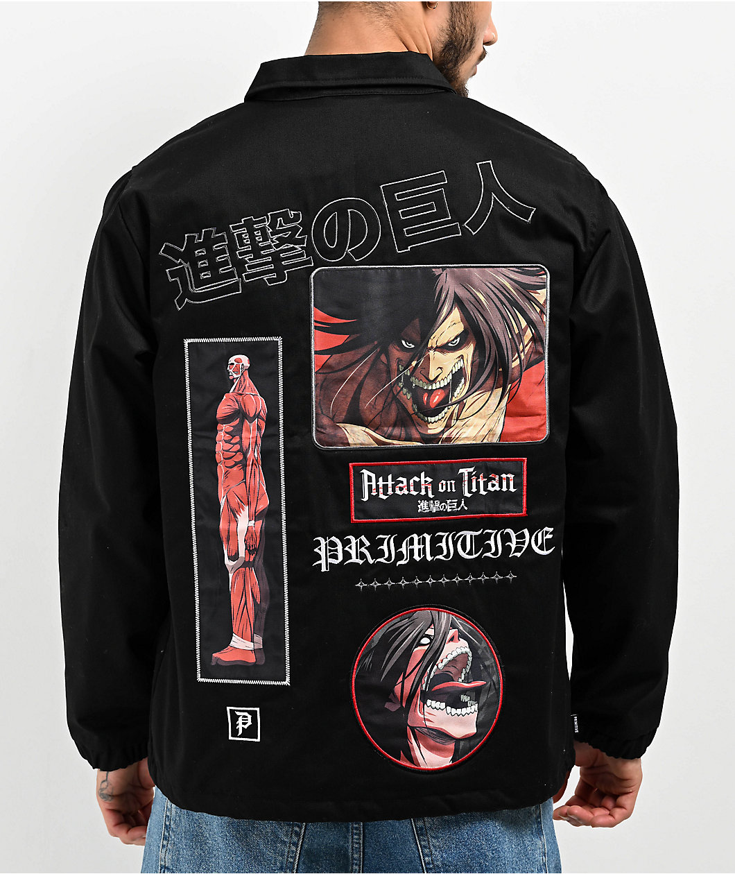 Primitive x Attack On Titan Black Jacket