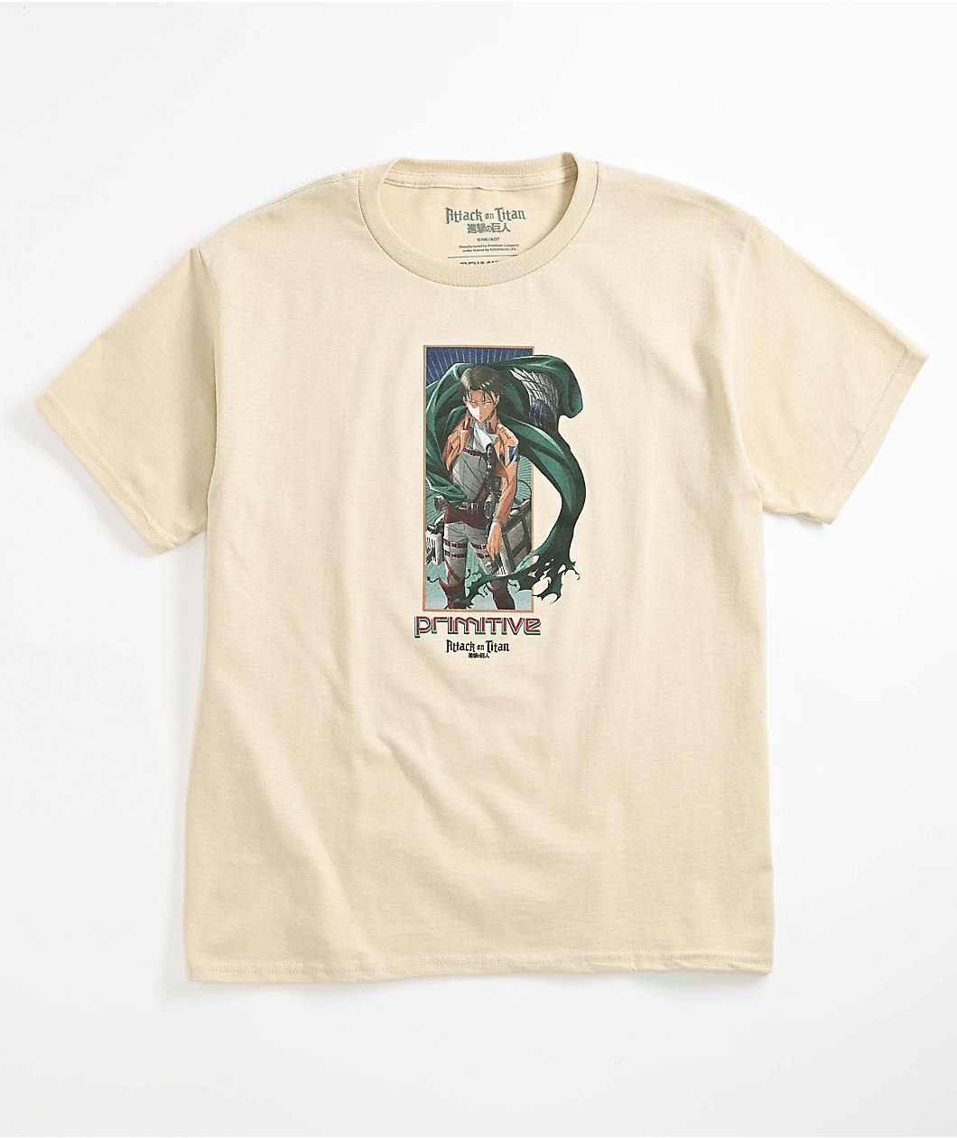 Primitive x Attack On Titan Kids Levi Natural T-Shirt