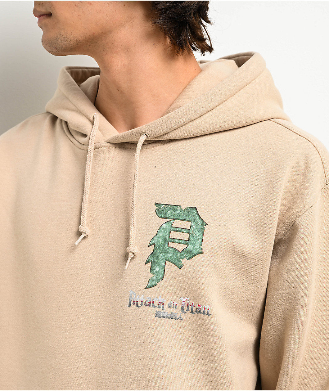 Primitive x Attack On Titan Reiner Dirty P Sand Hoodie