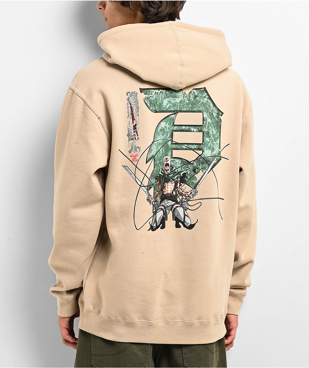 Primitive x Attack On Titan Reiner Dirty P Sand Hoodie