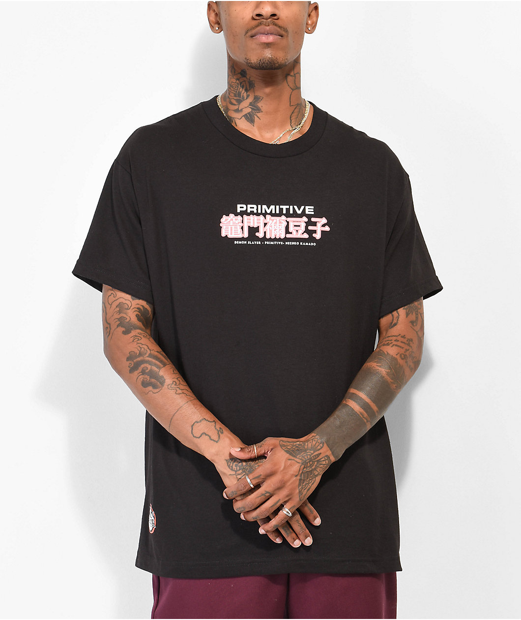 Primitive x Demon Slayer Nezuko Kamado Black T-Shirt