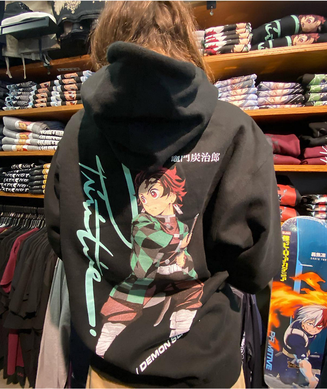 Primitive x Demon Slayer Tanjiro Black Hoodie