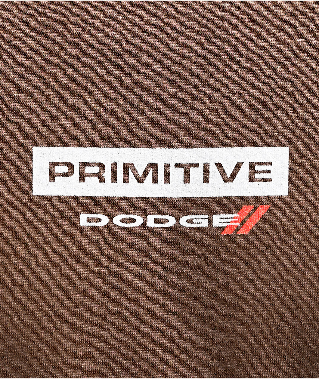 Primitive x Dodge Burnout Brown T-Shirt