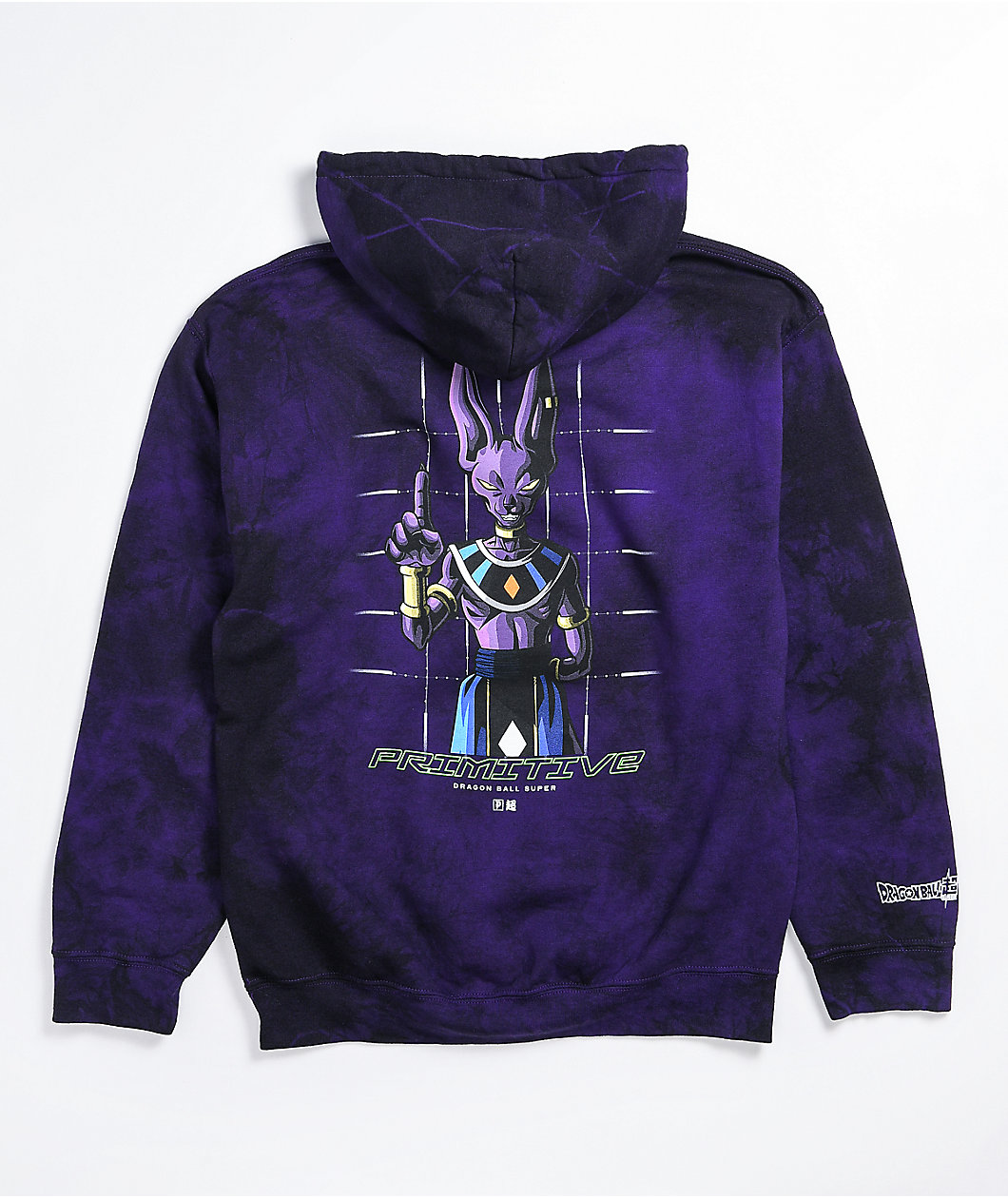 Primitive x Dragon Ball Super Beerus Purple Wash Hoodie