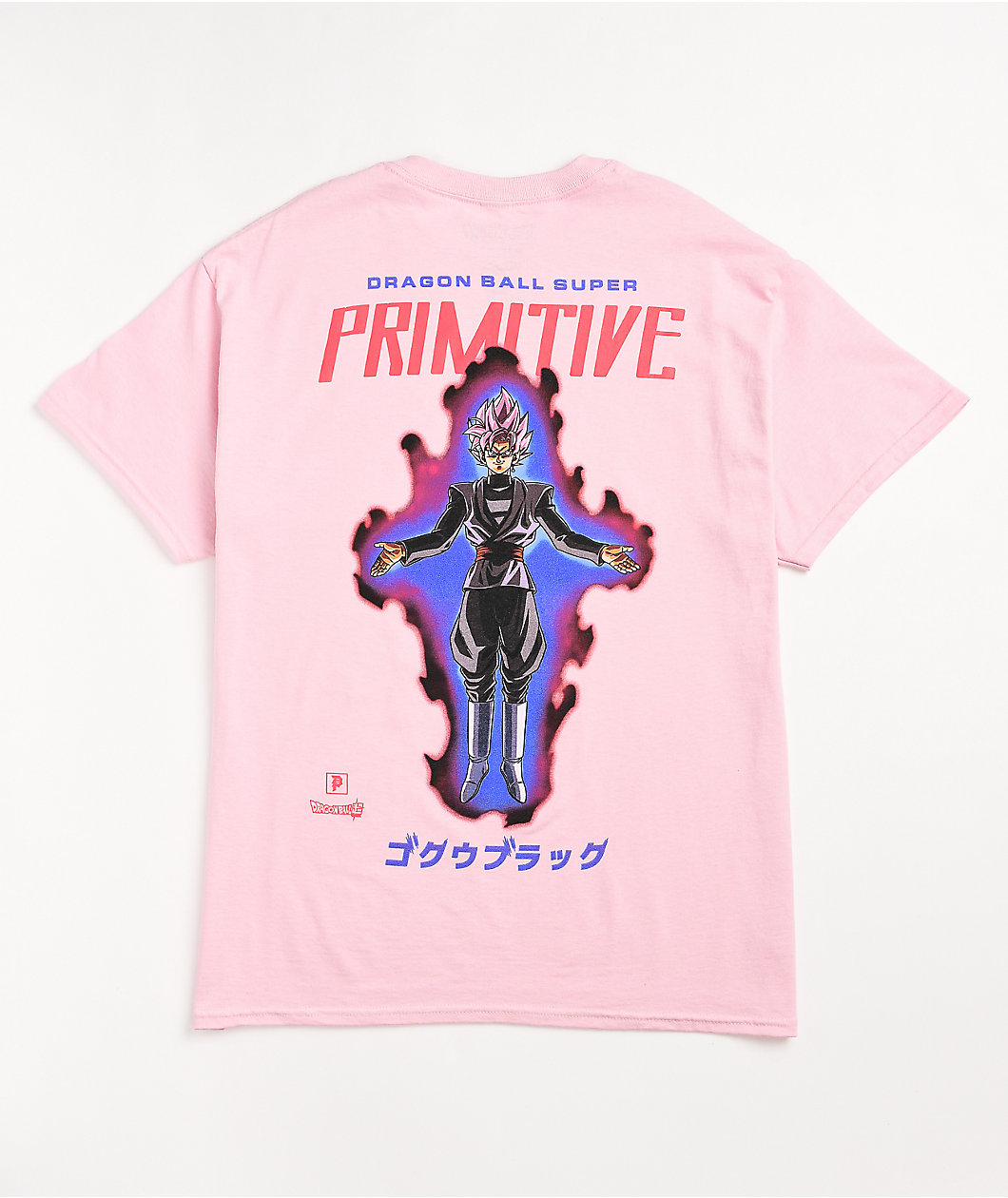 Primitive x Dragon Ball Super Goku Black Rose Pink T-Shirt