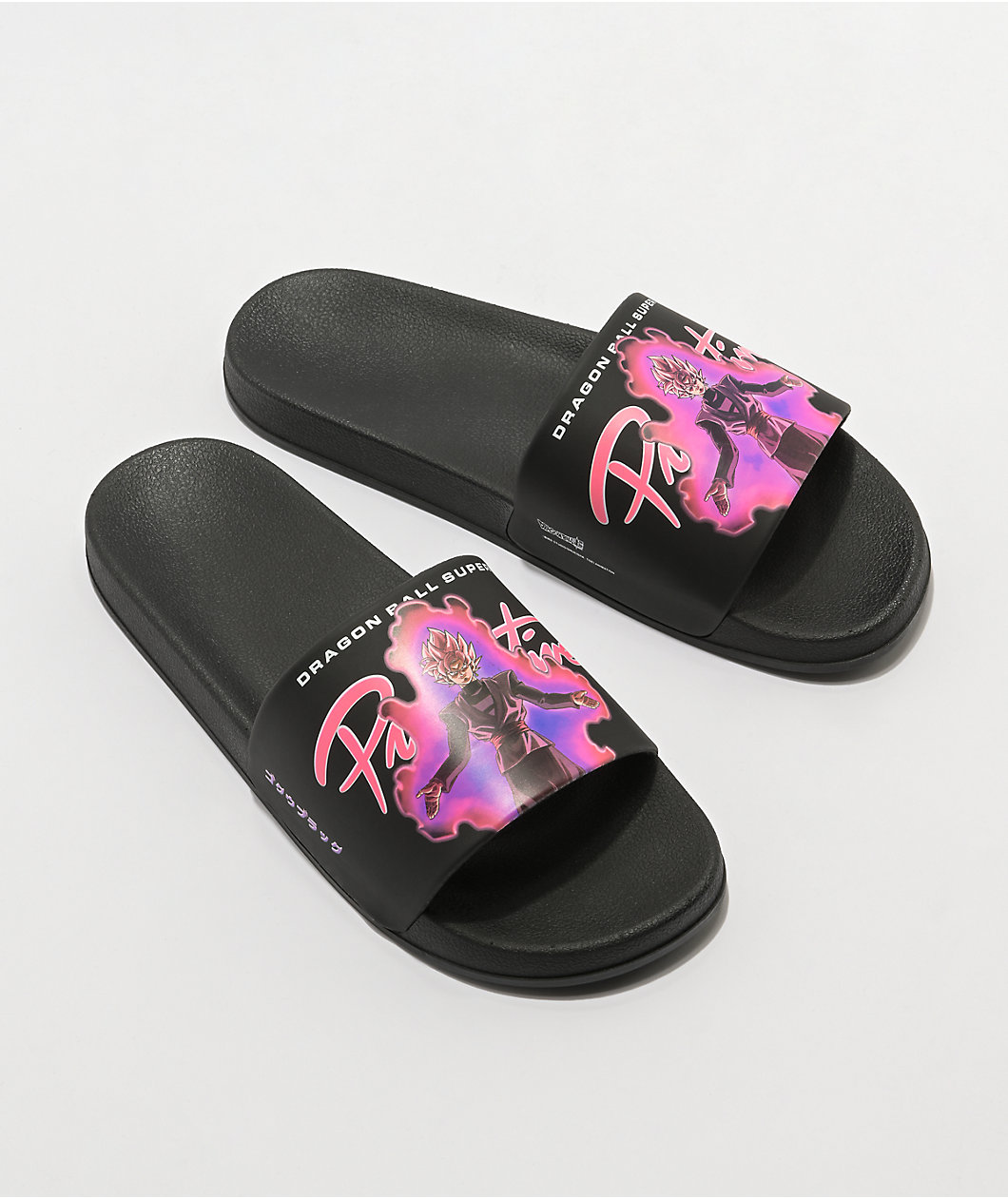 Primitive x Dragon Ball Super Goku Black Rose Slide Sandals