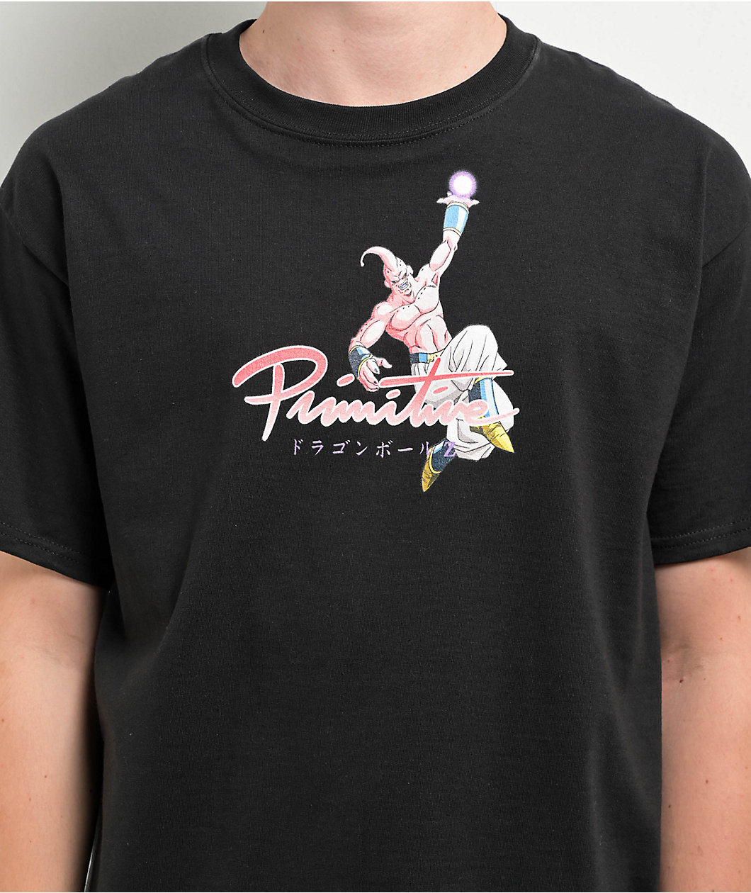 Primitive x Dragon Ball Z Nuevo Buu Black T-Shirt