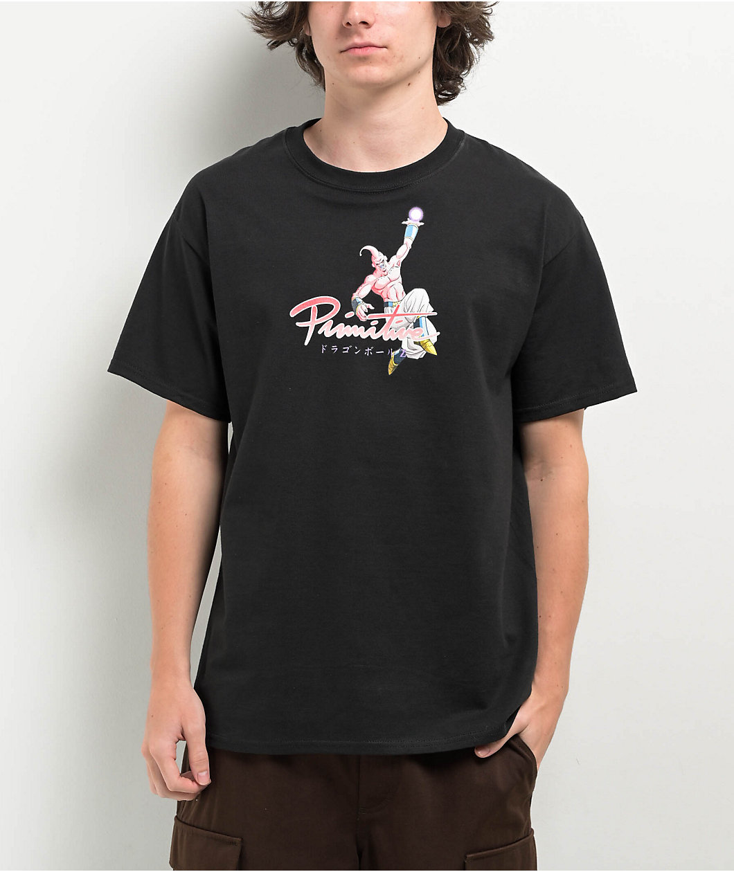 Primitive x Dragon Ball Z Nuevo Buu Black T-Shirt