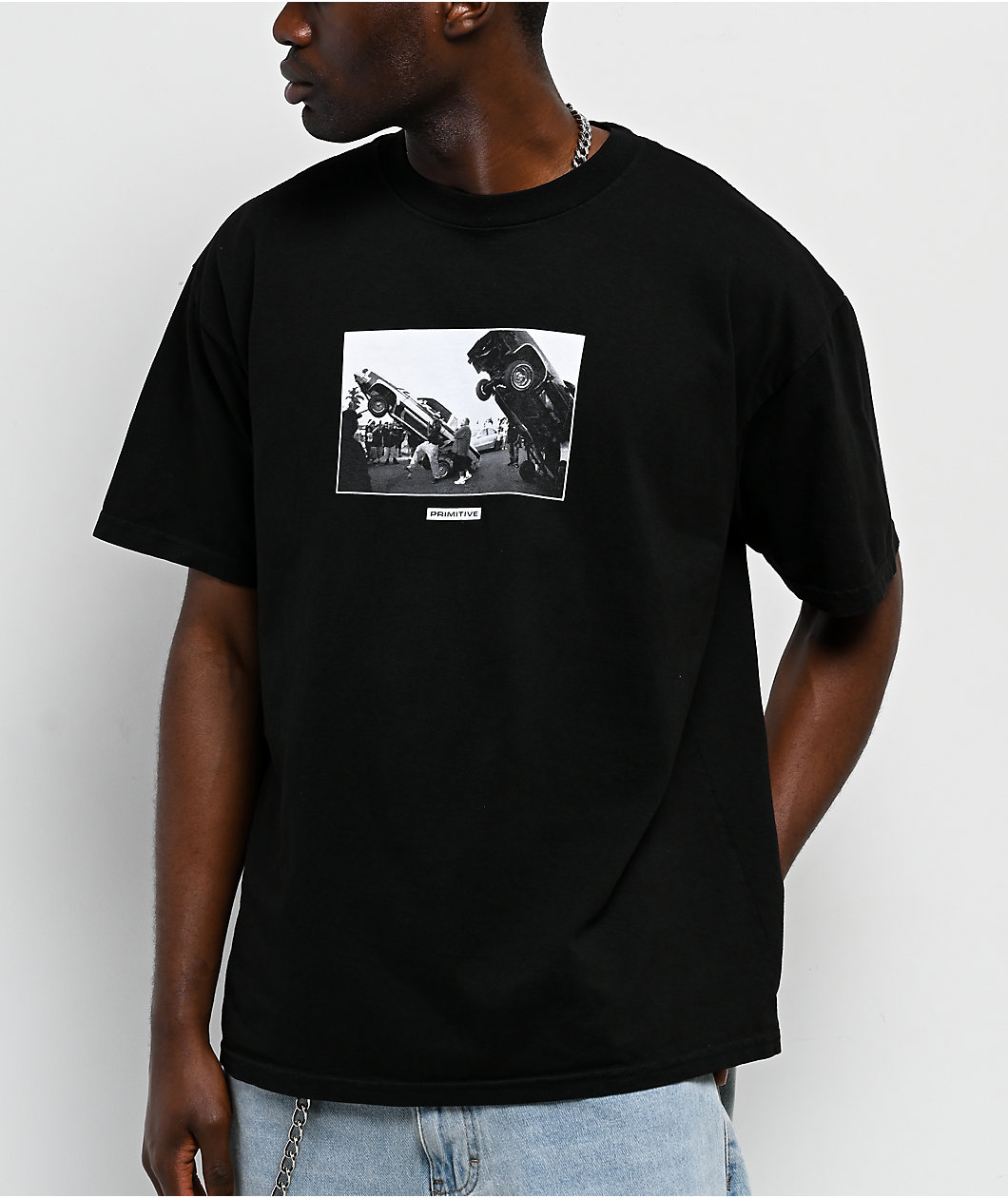 Primitive x Estevan Oriol Bounce Black Boxy T-Shirt