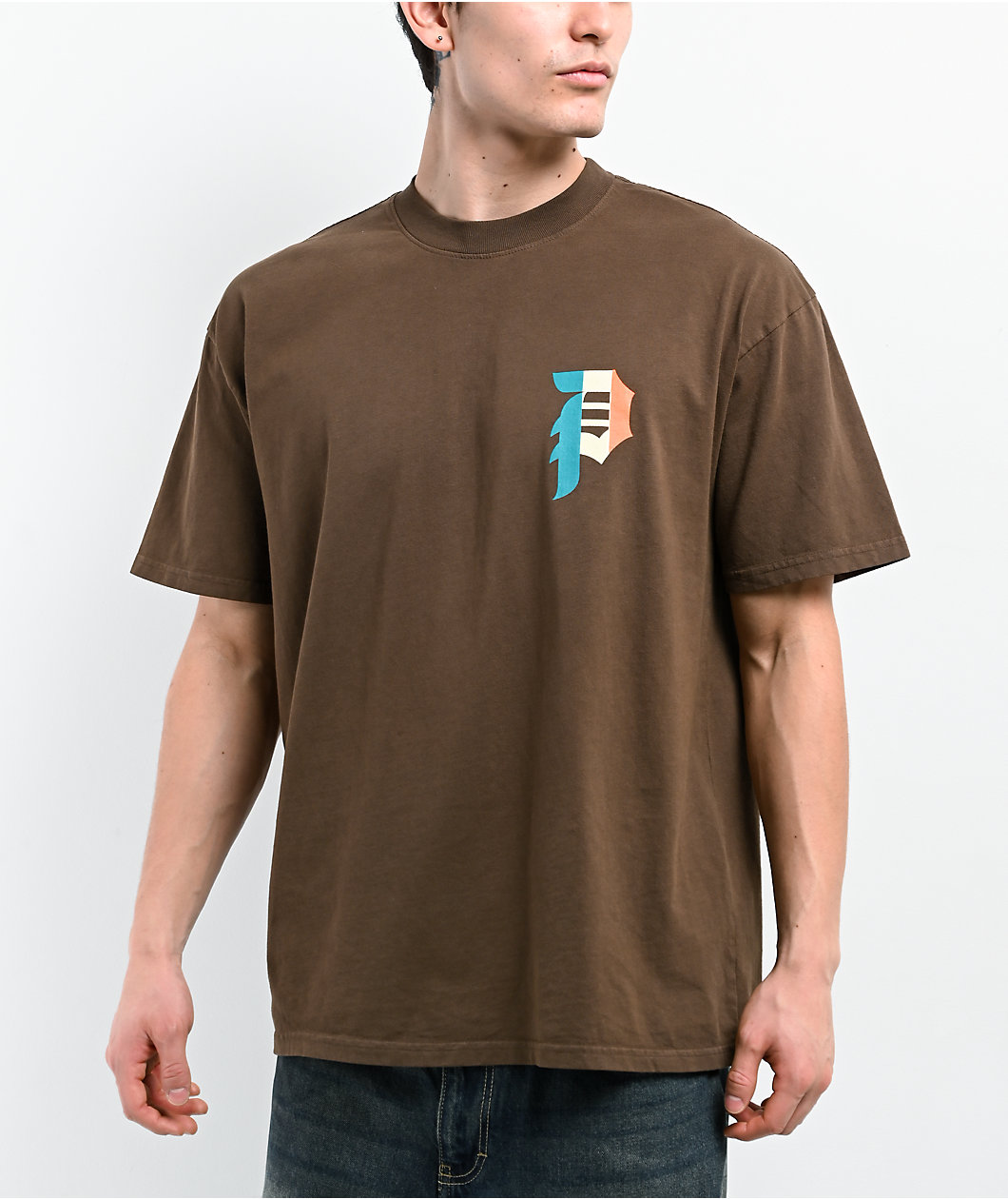 Primitive x Estevan Oriol Dirty P Brown T-Shirt