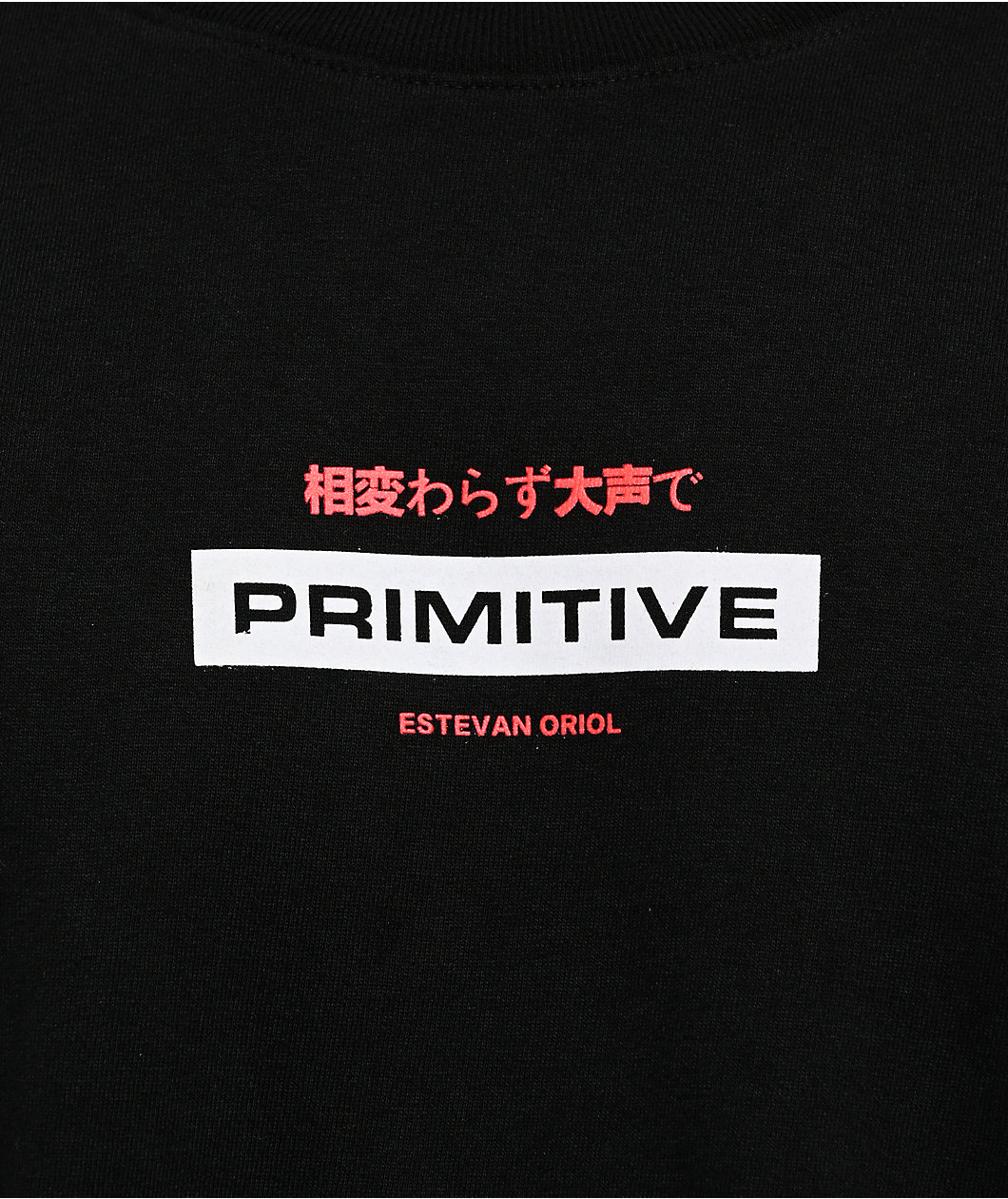 Primitive x Estevan Oriol Scrape Black Boxy T-Shirt