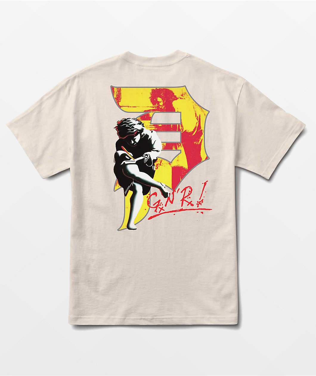 Primitive x Guns N' Roses Illusion Dirty P Cream T-Shirt