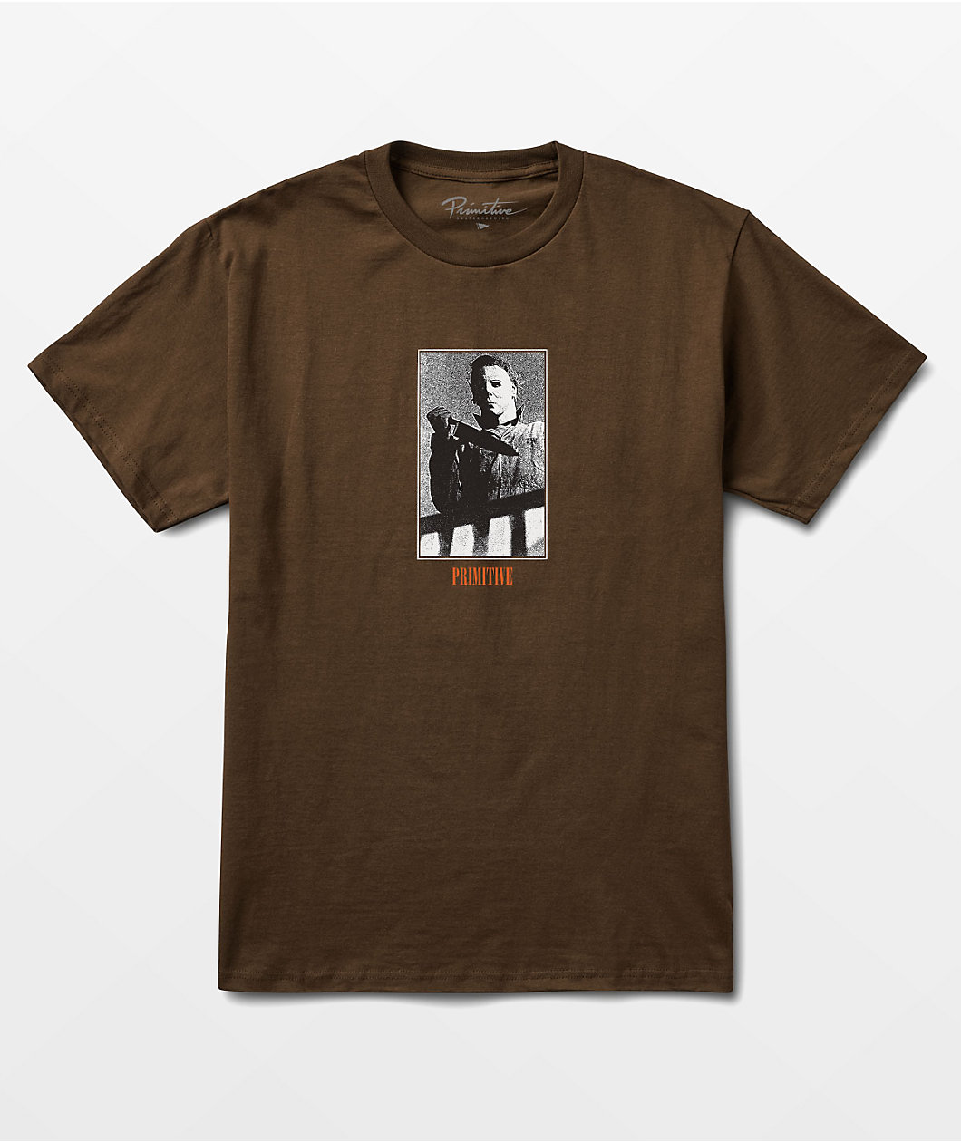 Primitive x Halloween Slasher Brown T-Shirt