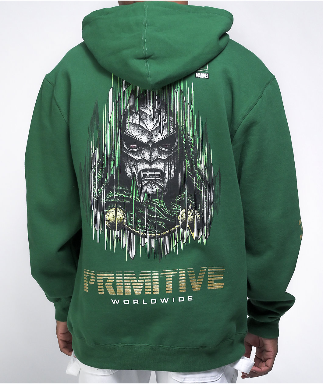 Primitive x Marvel by Paul Jackson Doom Green Hoodie