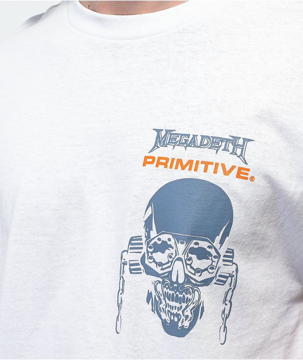 Primitive x Megadeth Chains White T-Shirt