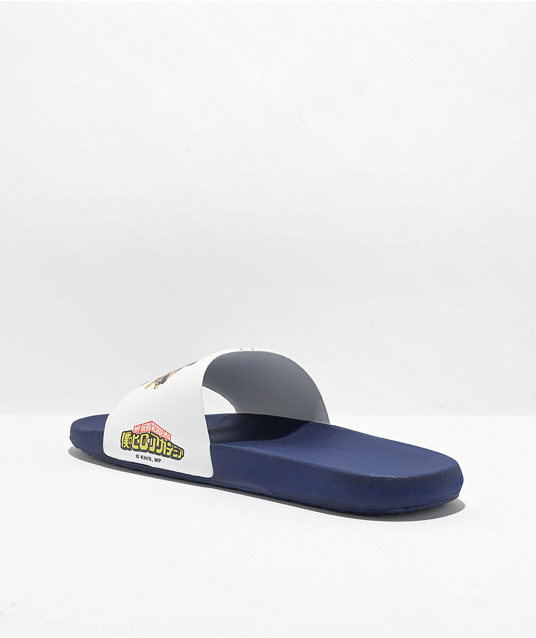 Primitive x My Hero Academia Blue Slide Sandals