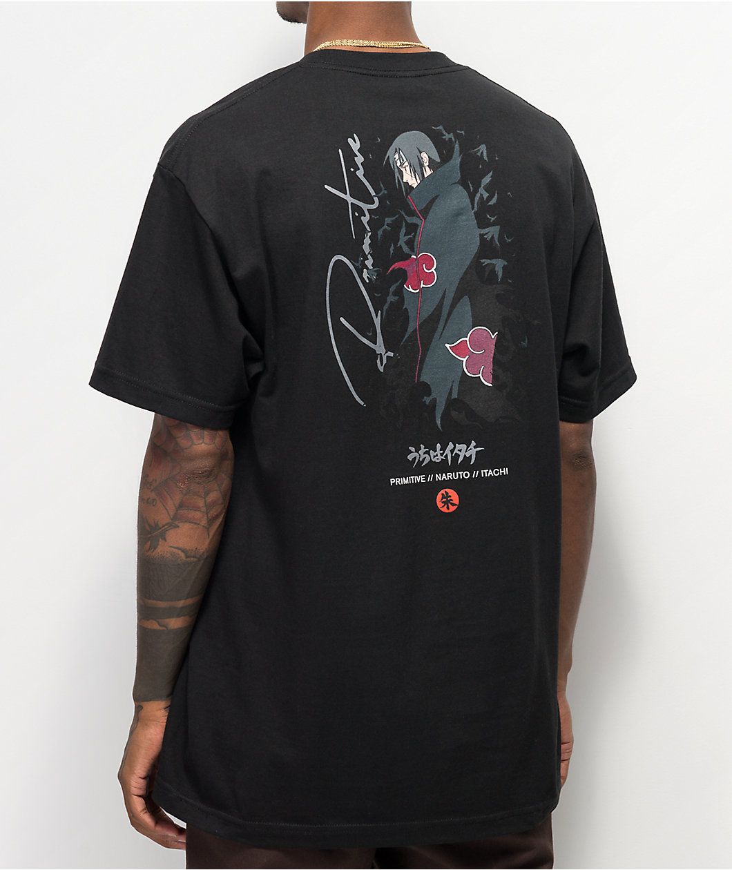 Primitive x Naruto Crows Black T-Shirt