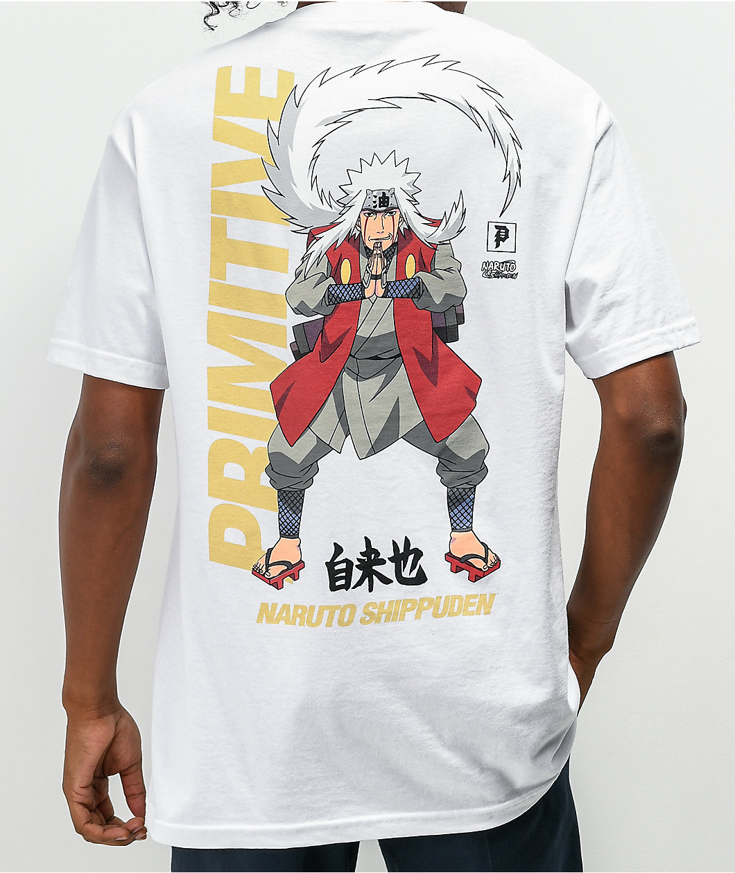 Primitive x Naruto Shippuden Jiraiya White T-Shirt