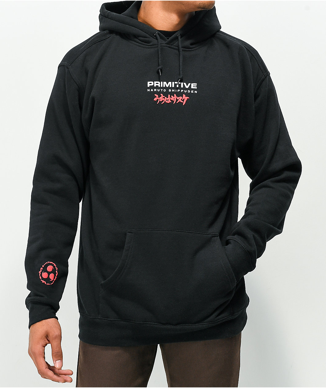 Primitive x Naruto Shippuden Sasuke Blade Black Hoodie