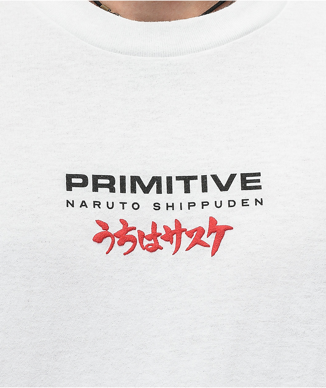 Primitive x Naruto Shippuden Sasuke Blade White T-Shirt