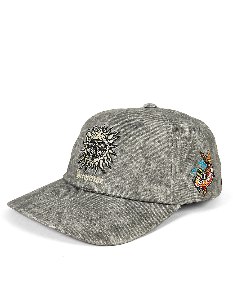 Primitive x Sublime Backstage Grey Wash Strapback Hat