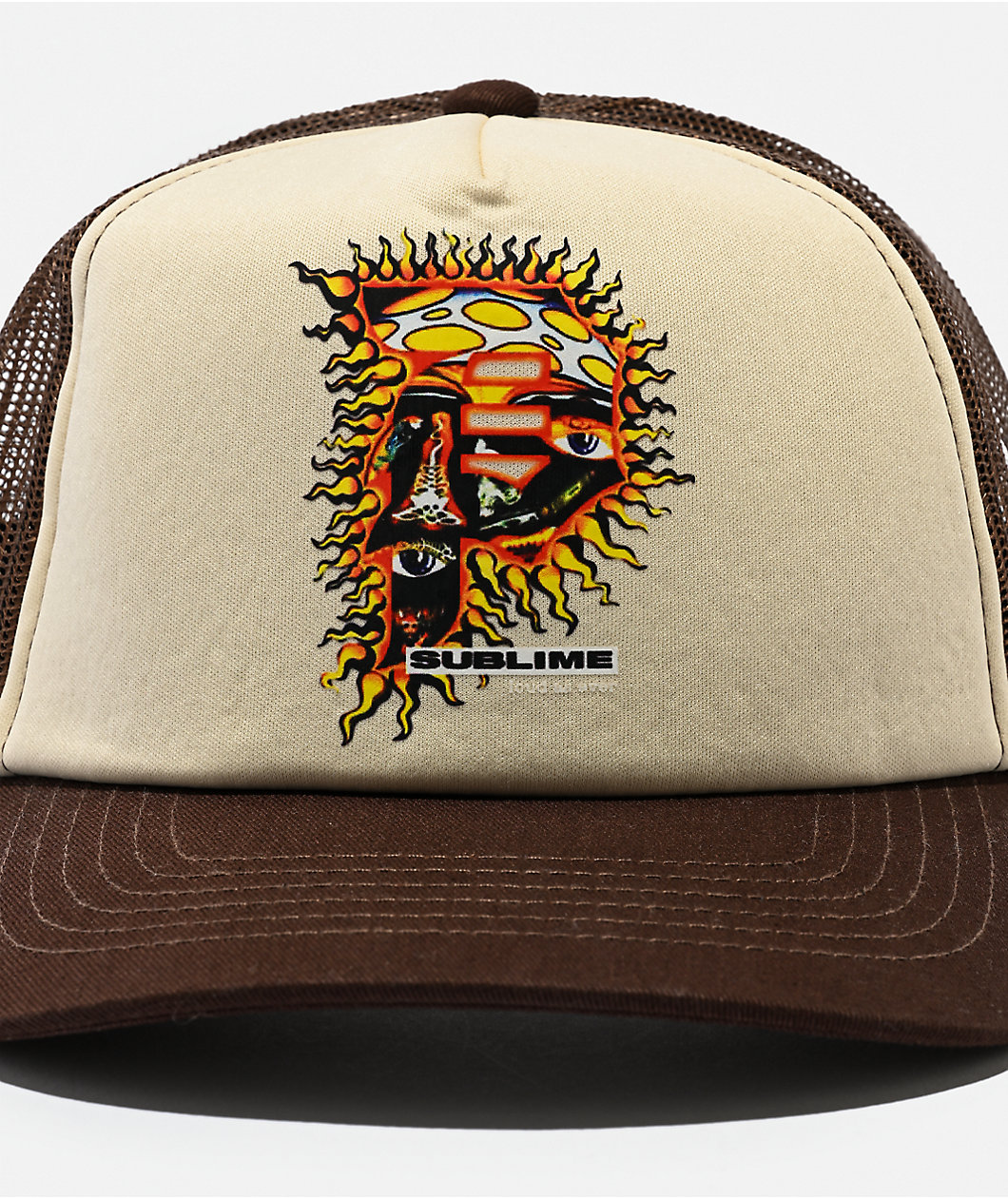 Primitive x Sublime Dirty P Sun Black Trucker Hat
